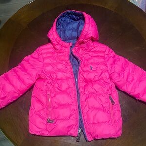 Children’s ralph Lauren puffer coat size is 18m